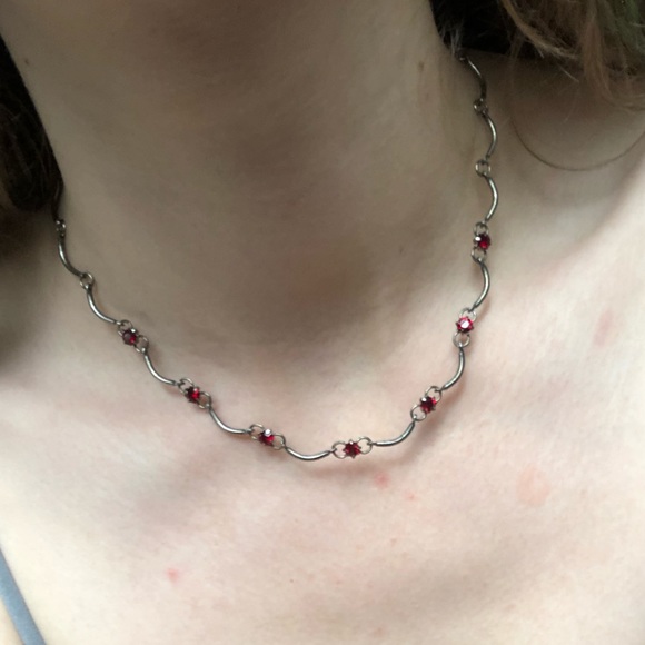 FREE over $25 red gemstone choker - Picture 4 of 7